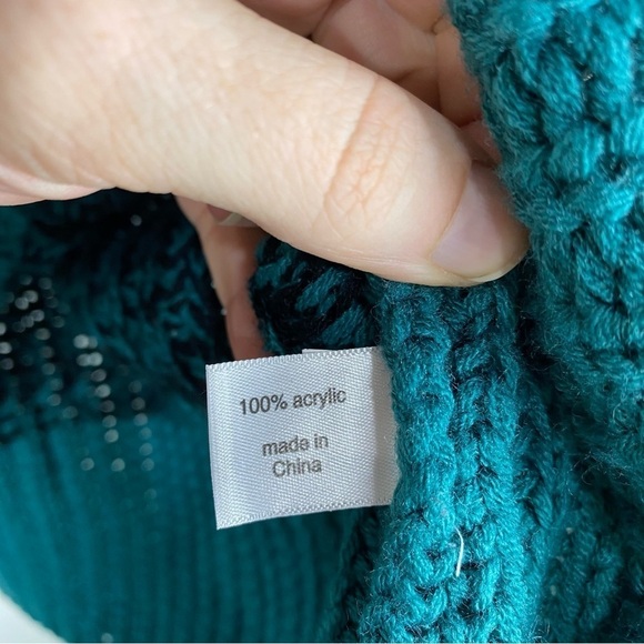 Lane Bryant Classic Striped Chunky Knit‎ Pullover Turtleneck Sweater Size 18/20 - Picture 4 of 5